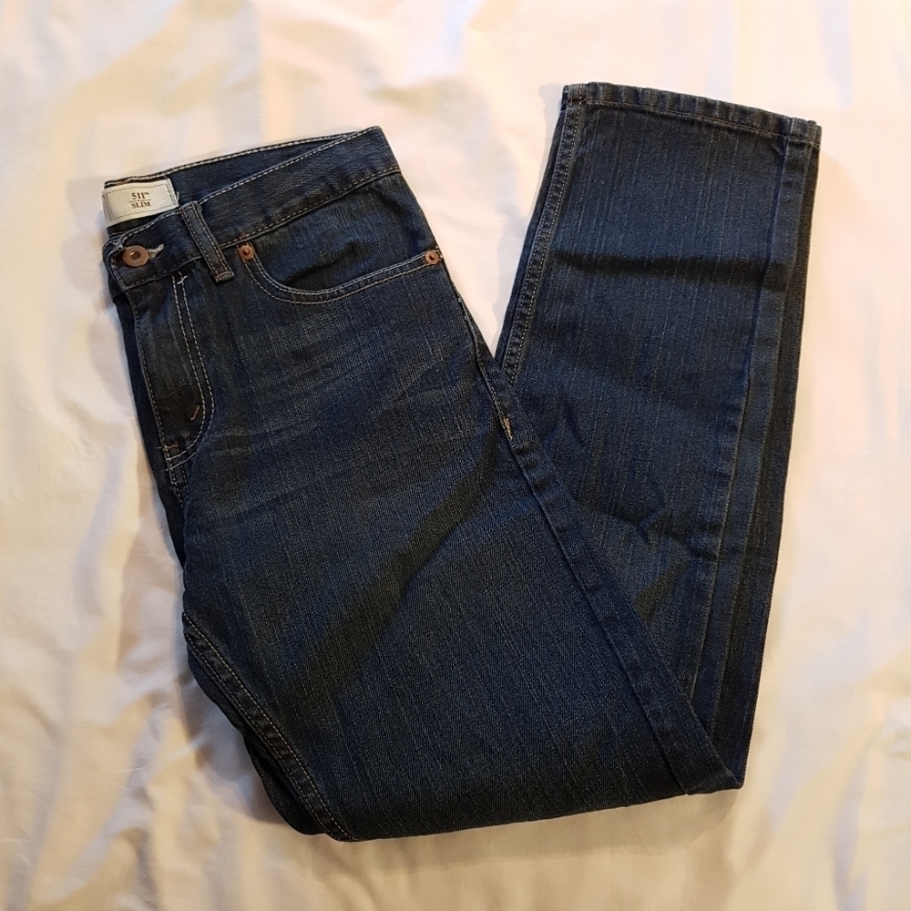 Levi's 511 boys size 18, slim fit dark wash 18 Reg jeans, EUC